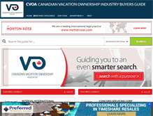 Tablet Screenshot of canadianvacationownershipbuyersguide.com